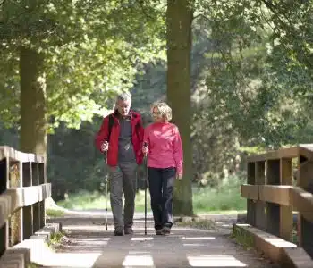 couple walking outdoors